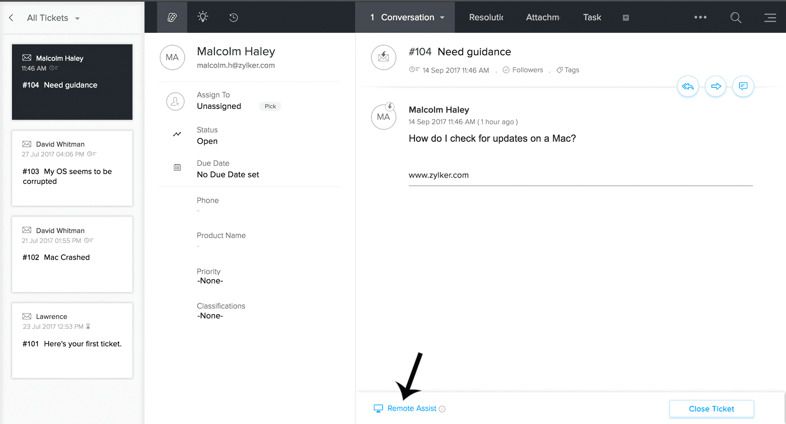 Ücretsiz Kullanabileceğiniz Servis Masası Programı Zoho Desk Cloudyflex